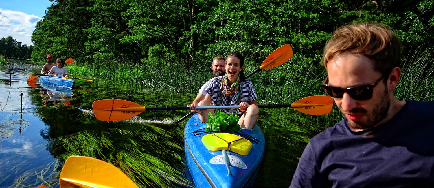 self-guided tour kayaking in Poland czarna hancza kayaks in warsaw