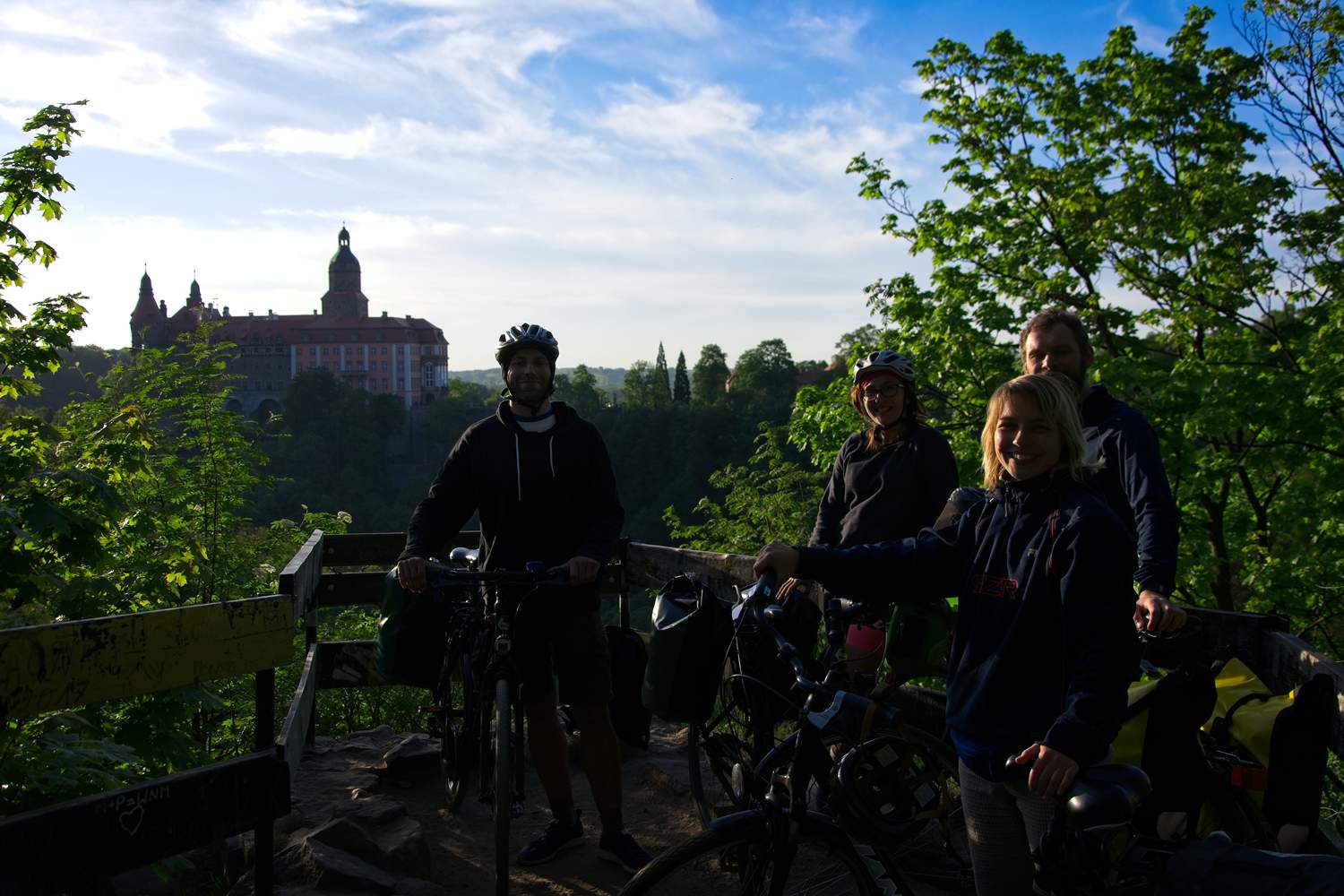 castle ksiaz by bike