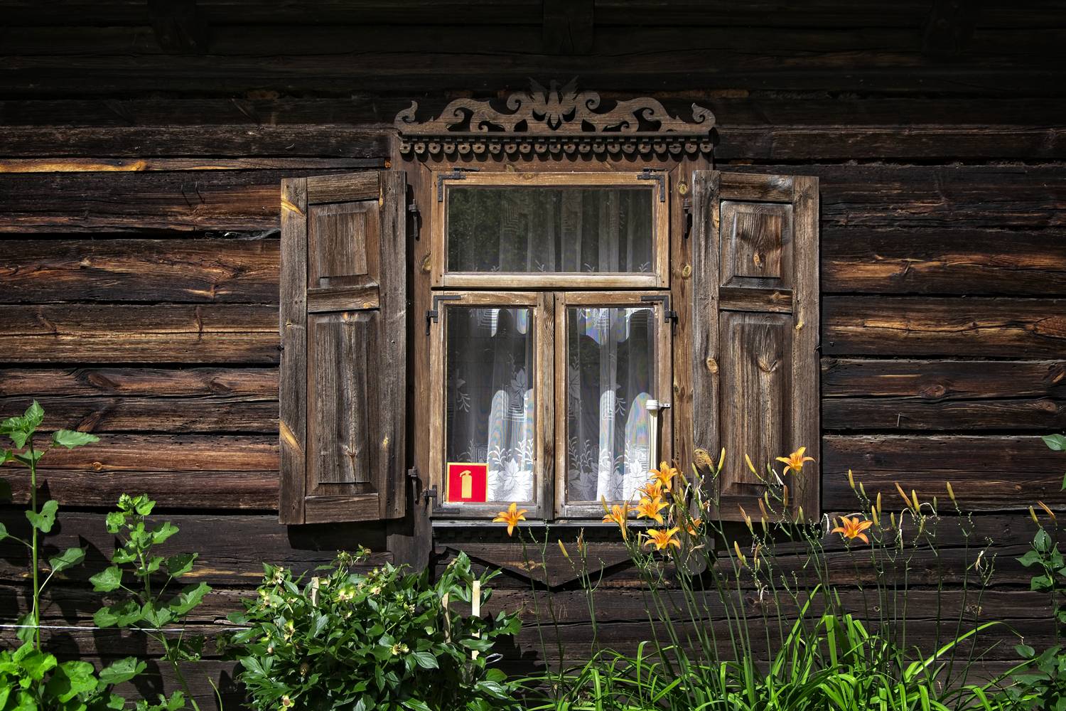 kurpie village poland wooden architecture nowogrod museum