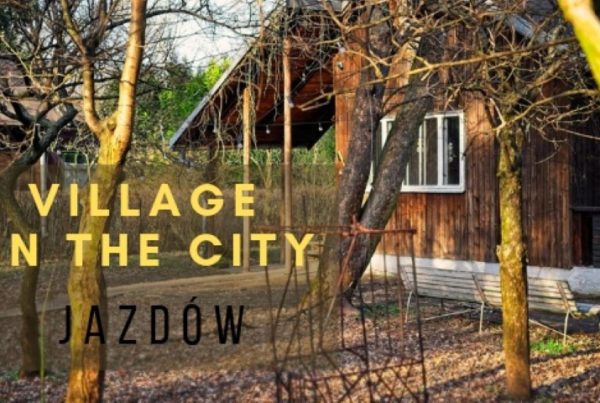 jazdow village in the city warsaw poland