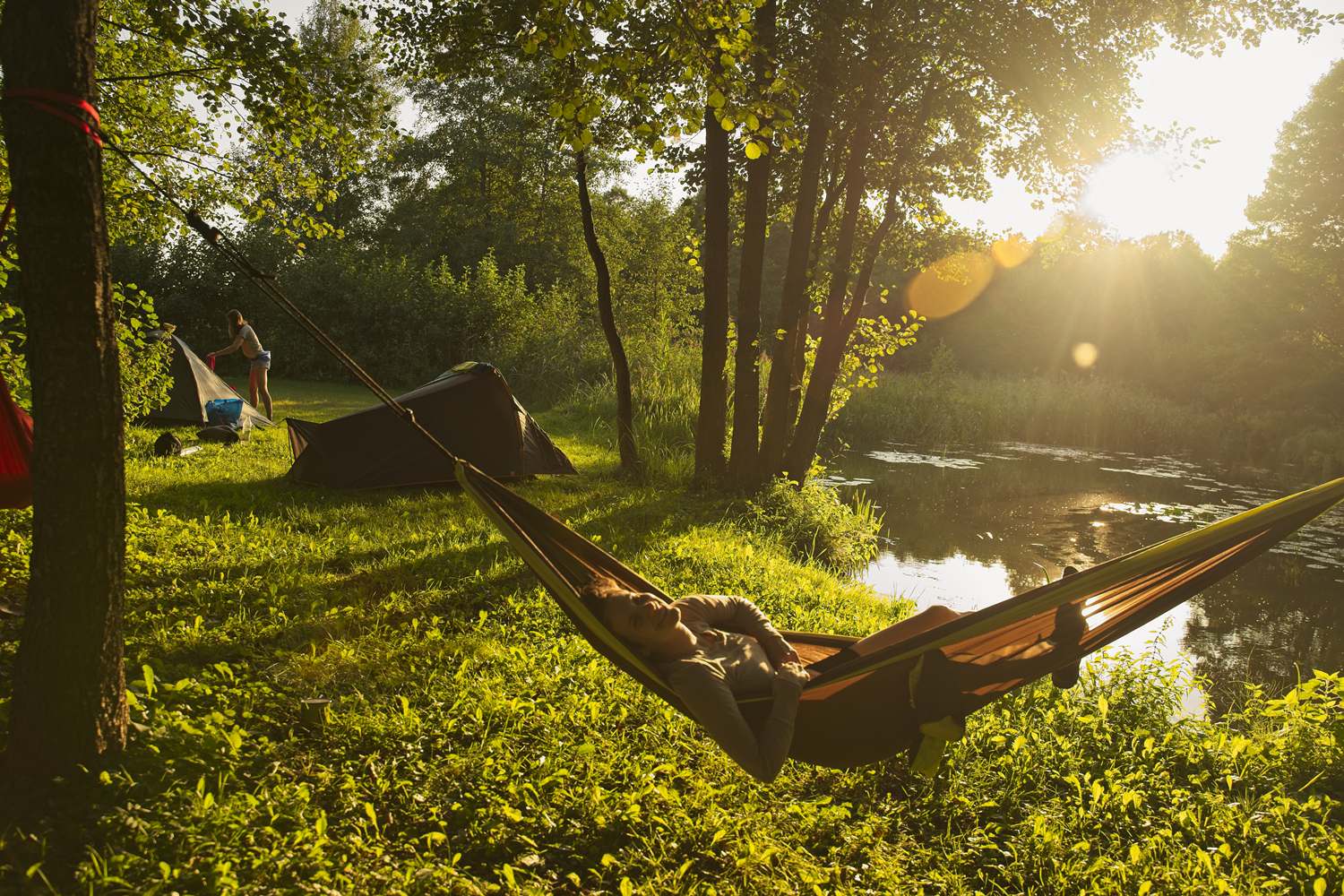 Camping in wild in Poland